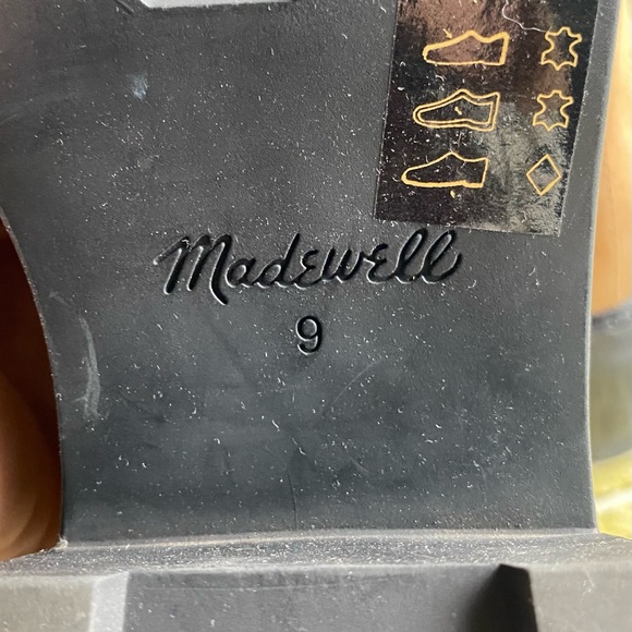 New Madewell Gwenda Platform Ankle Boot tan suede boots new without box size 9 - Picture 5 of 7